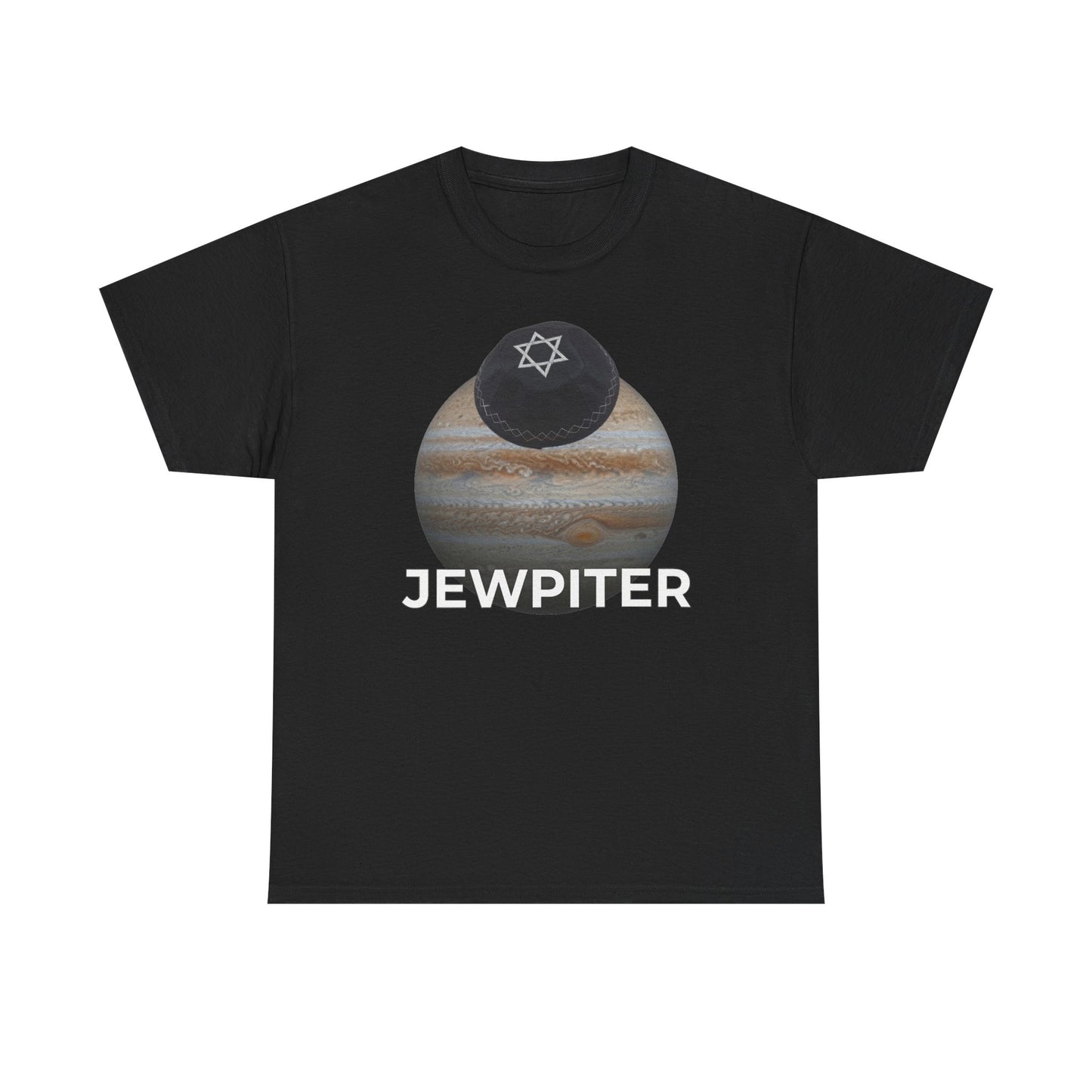 Jewpiter Tee | Jupiter Planet with Star of David Graphic