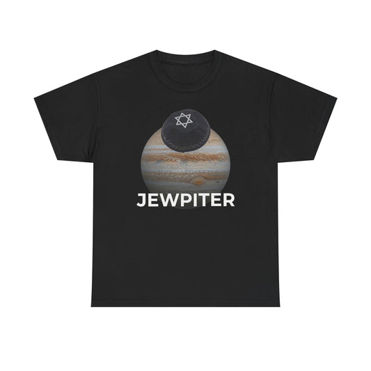 Jewpiter Tee | Jupiter Planet with Star of David Graphic